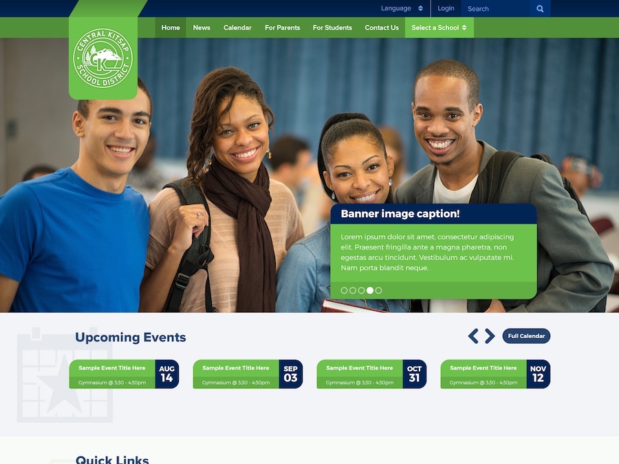 Central Kitsap School District Mockup version 1