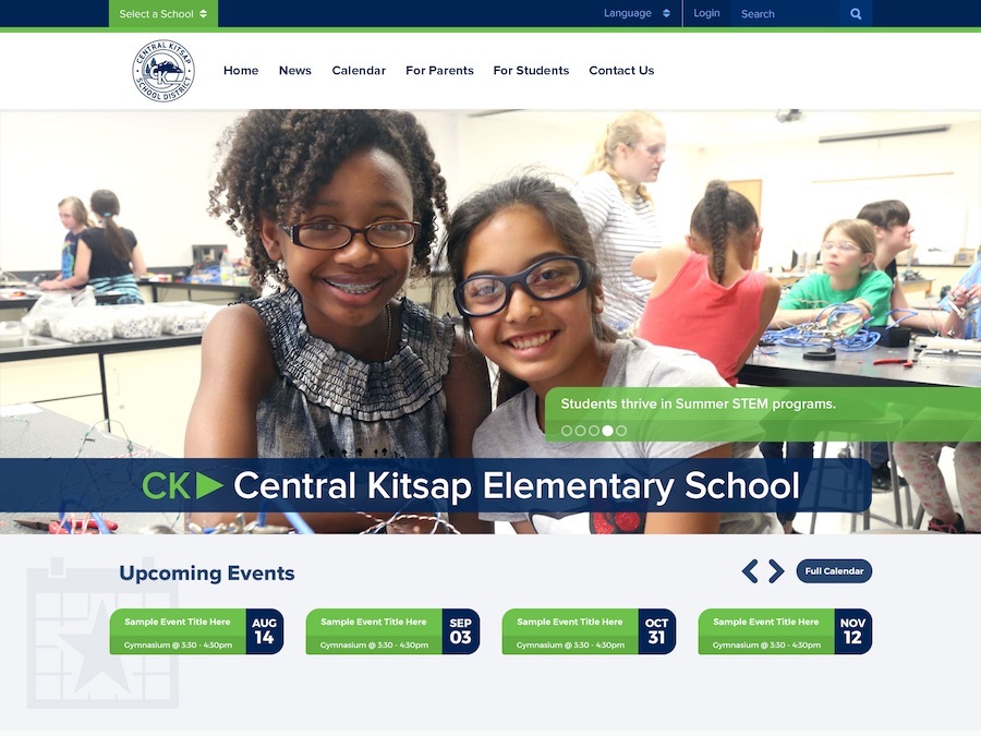 Central Kitsap School District Mockup version 2