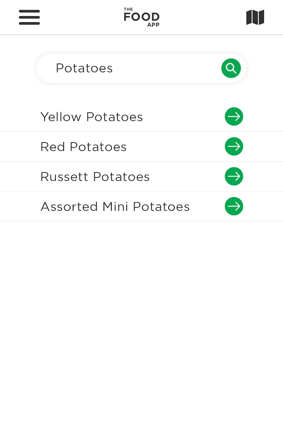 The Food App Mockup screen 4