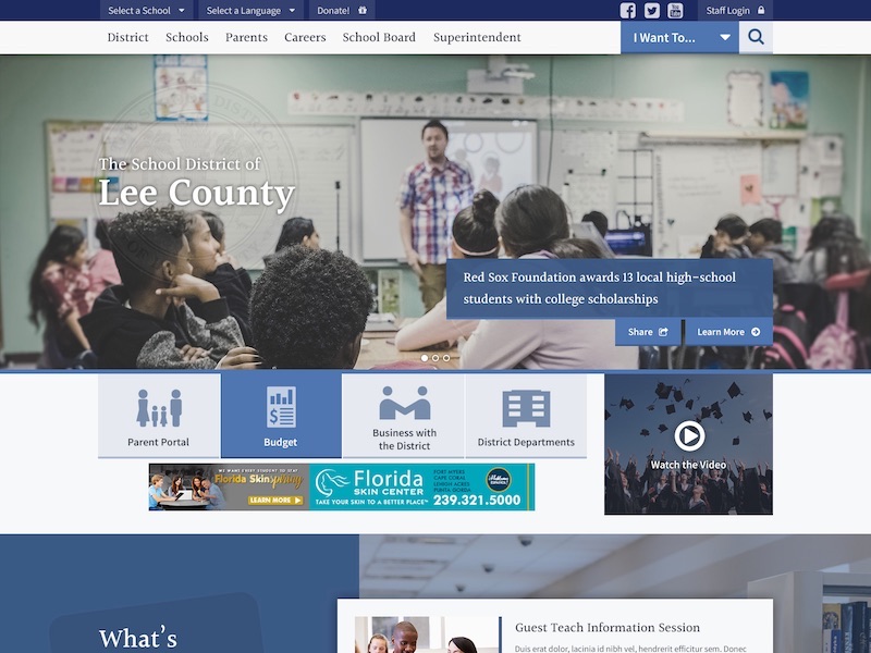 Lee County School District Mockup version 2