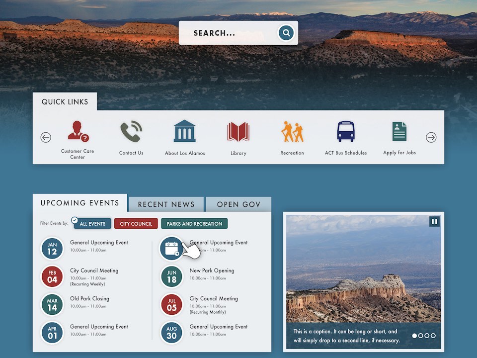 Los Alamos County, NM mockup