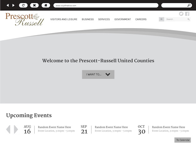 United Counties of Prescott-Russell wireframe